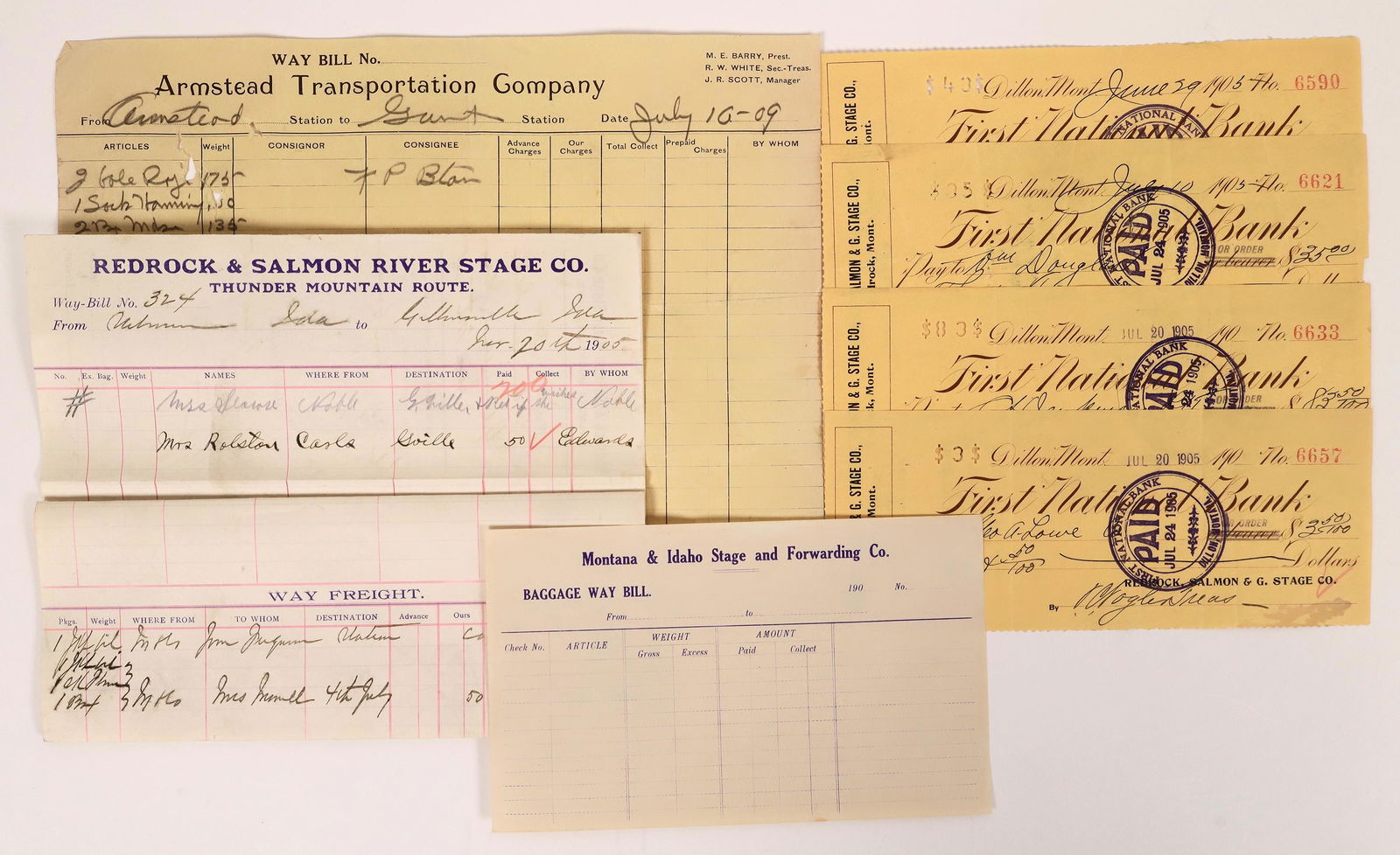 Montana Stage Lines Ephemera [161570] (1 of 1)