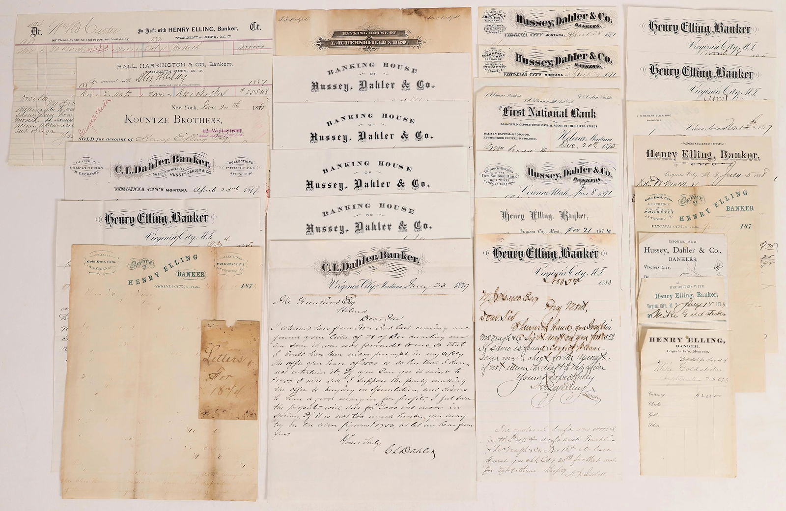 Virginia City MT Banking Ephemera [162176] (1 of 1)