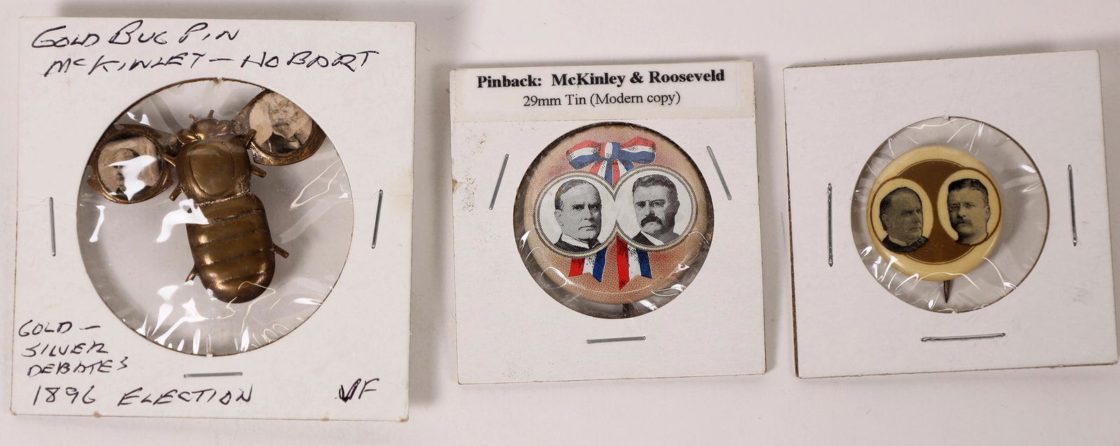 McKinley/Theodore Roosevelt Buttons, 3 [163098] (1 of 1)