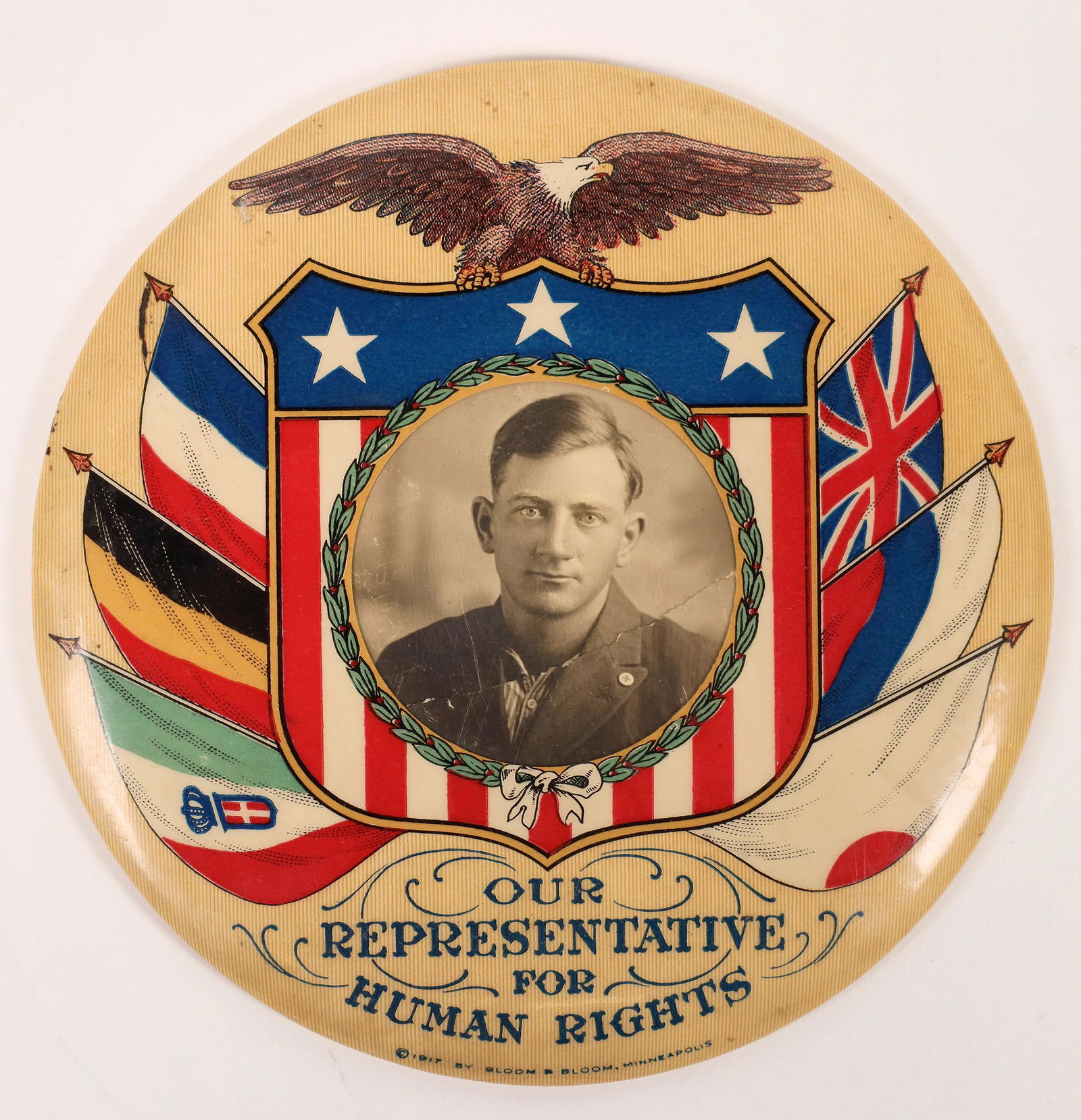 Large 1917 Political Button [161539] (1 of 2)