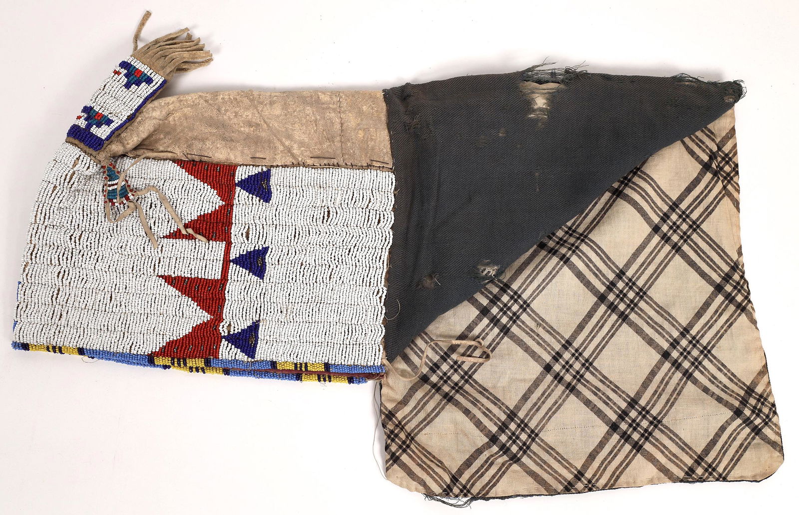 Beaded Buckskin Cradle Board Cover [162761] (1 of 2)