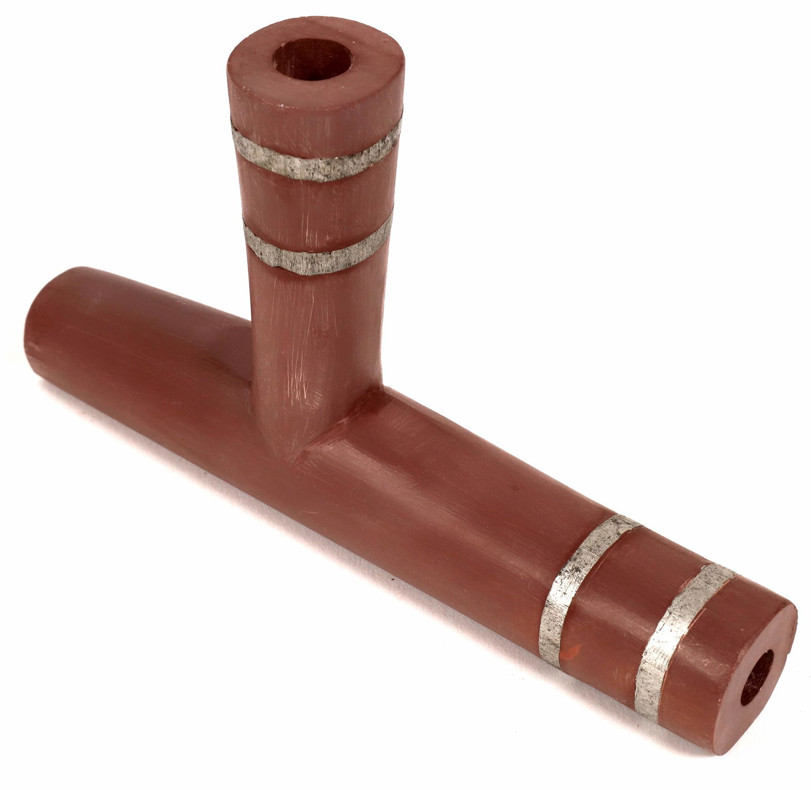 Catlinite Pipestone Pipe Bowl  [162484] (1 of 2)