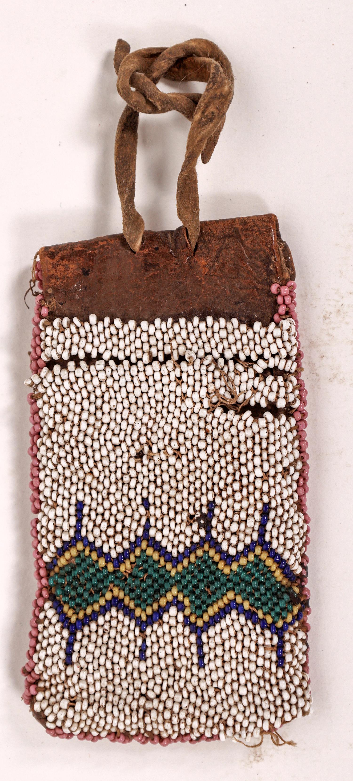 Leather Utility Bag, Beaded [162779] (1 of 2)