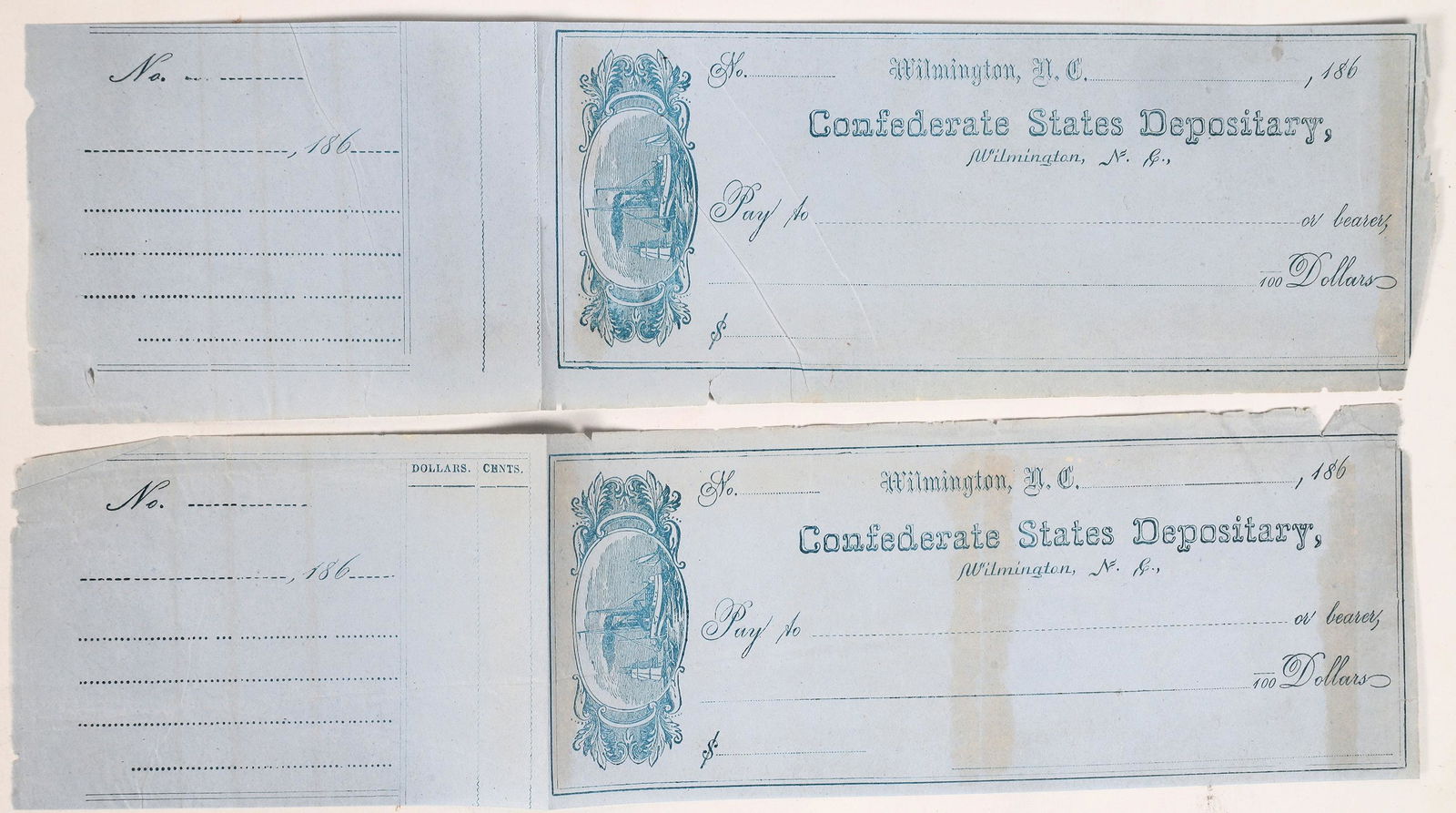 Confederate States Depositary Bank Notes North Carolina 1860's [161641] (1 of 1)