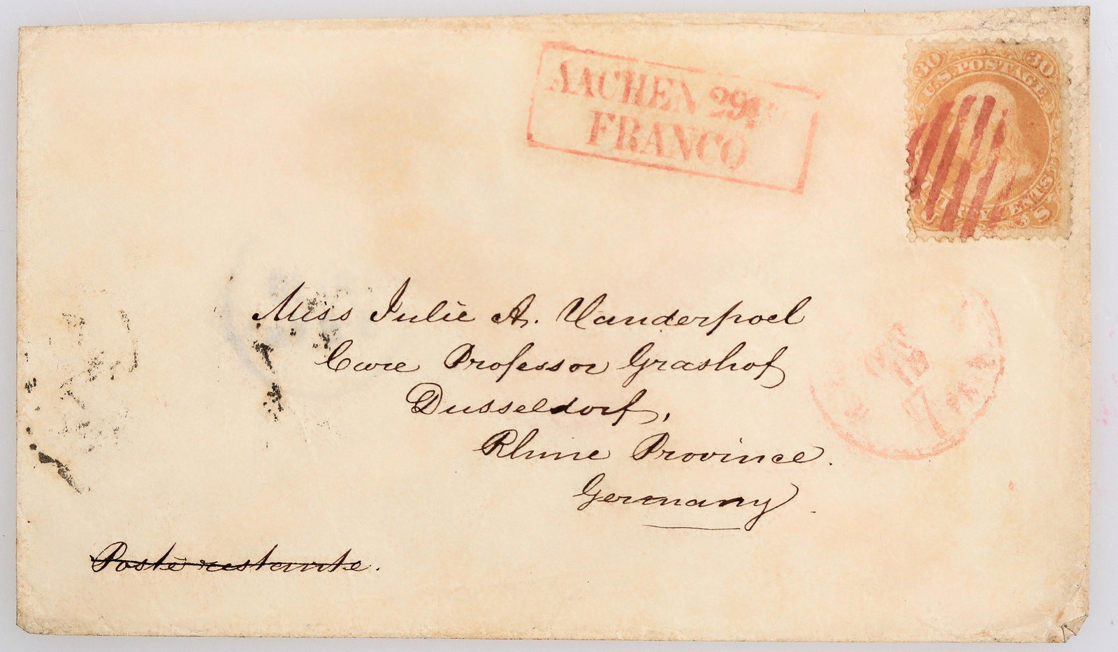 A30 on Cover to Germany [163949] (1 of 2)