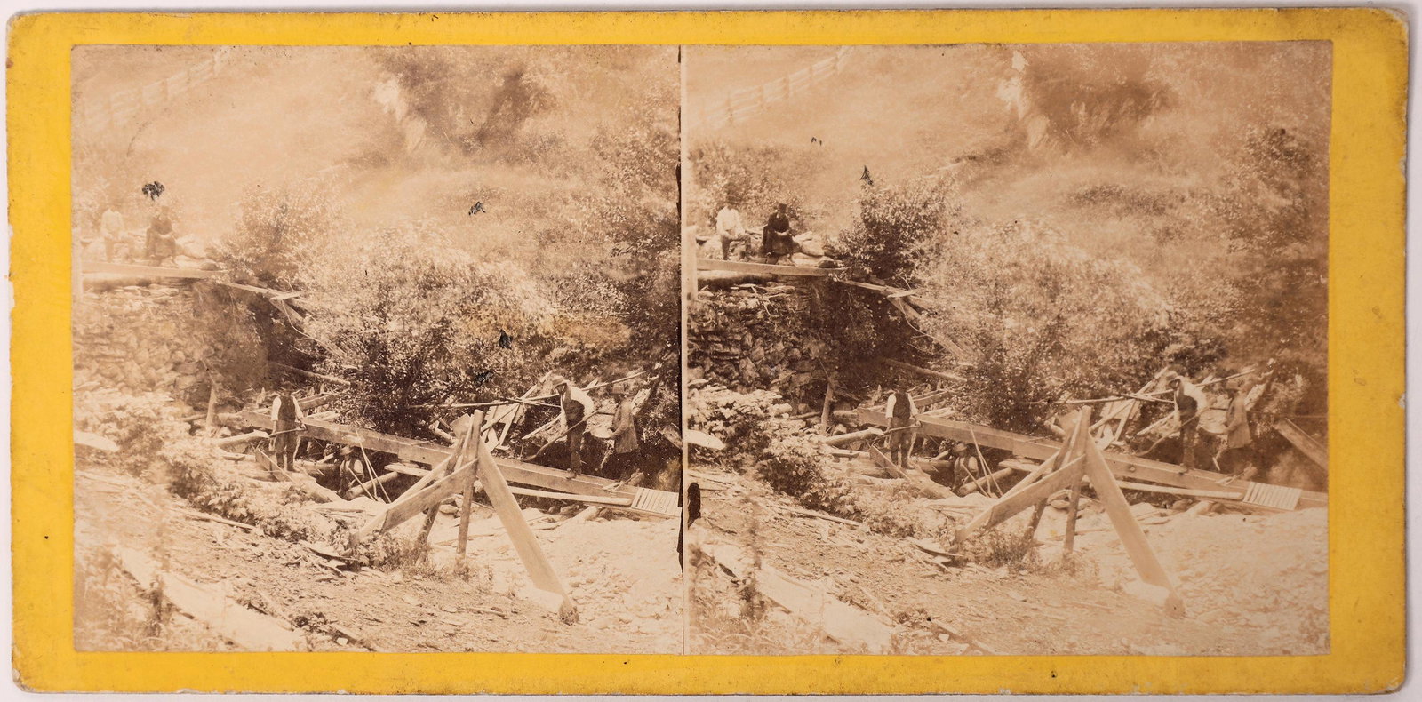 Vermont Mining Stereoview [160447] (1 of 1)