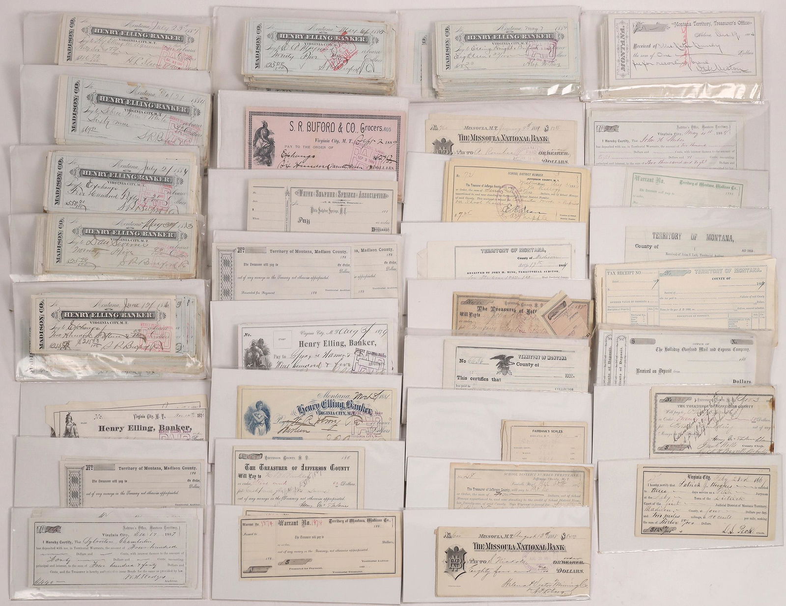 Montana Territory Checks, 500 [166689] (1 of 1)