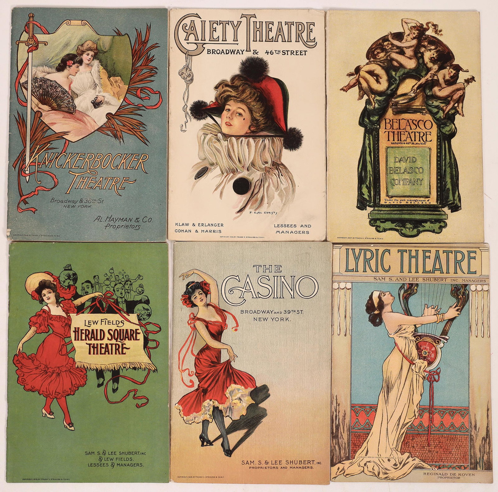 Colorful NYC Broadway Playbills, 6 [167805] (1 of 2)