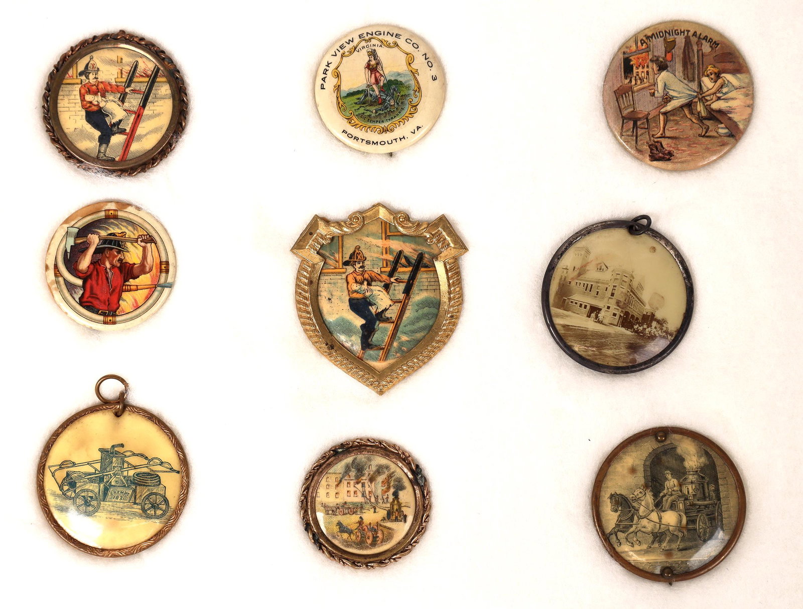 Fire-Related Pinbacks & Ribbons - 9 [163529] (1 of 1)