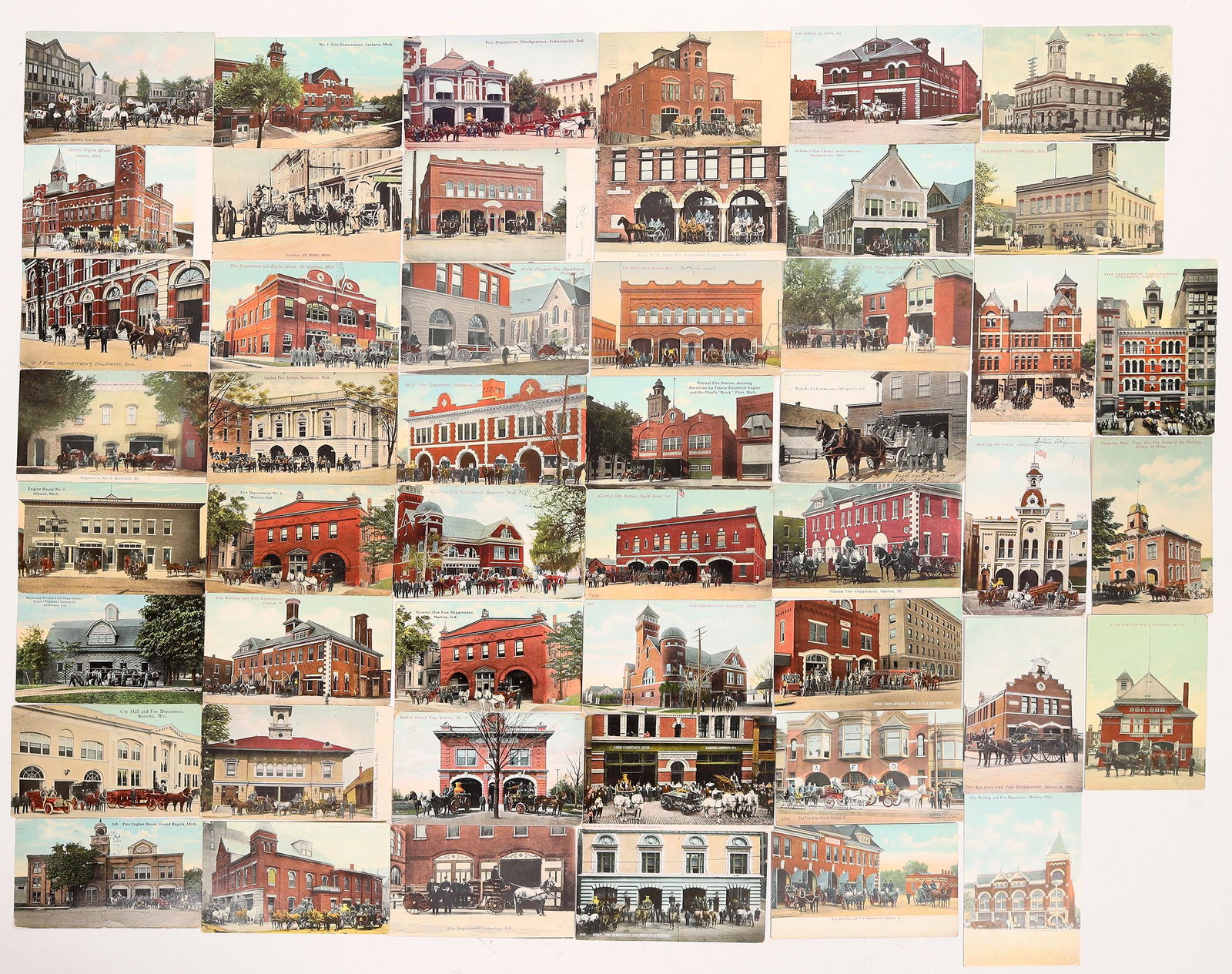Early Firehouse Postcards, Great Lakes Region - 49 [163509] (1 of 1)