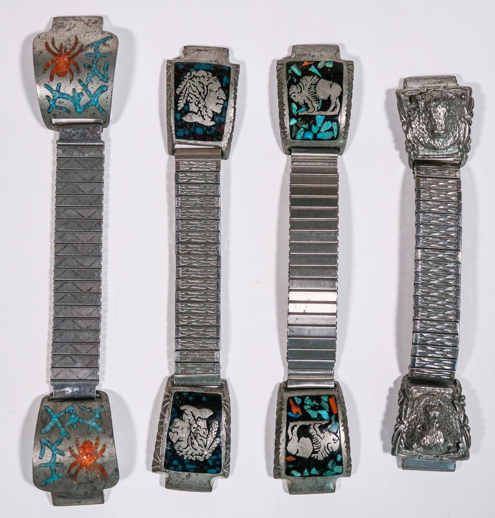 Western Silver Watchbands, 4 [164169] (1 of 2)