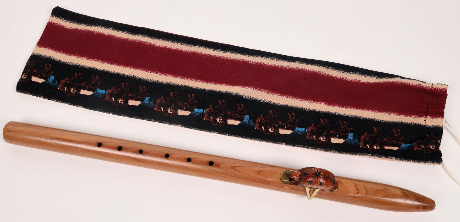 Native American Flute with Turtle effigy  [167389] (1 of 2)