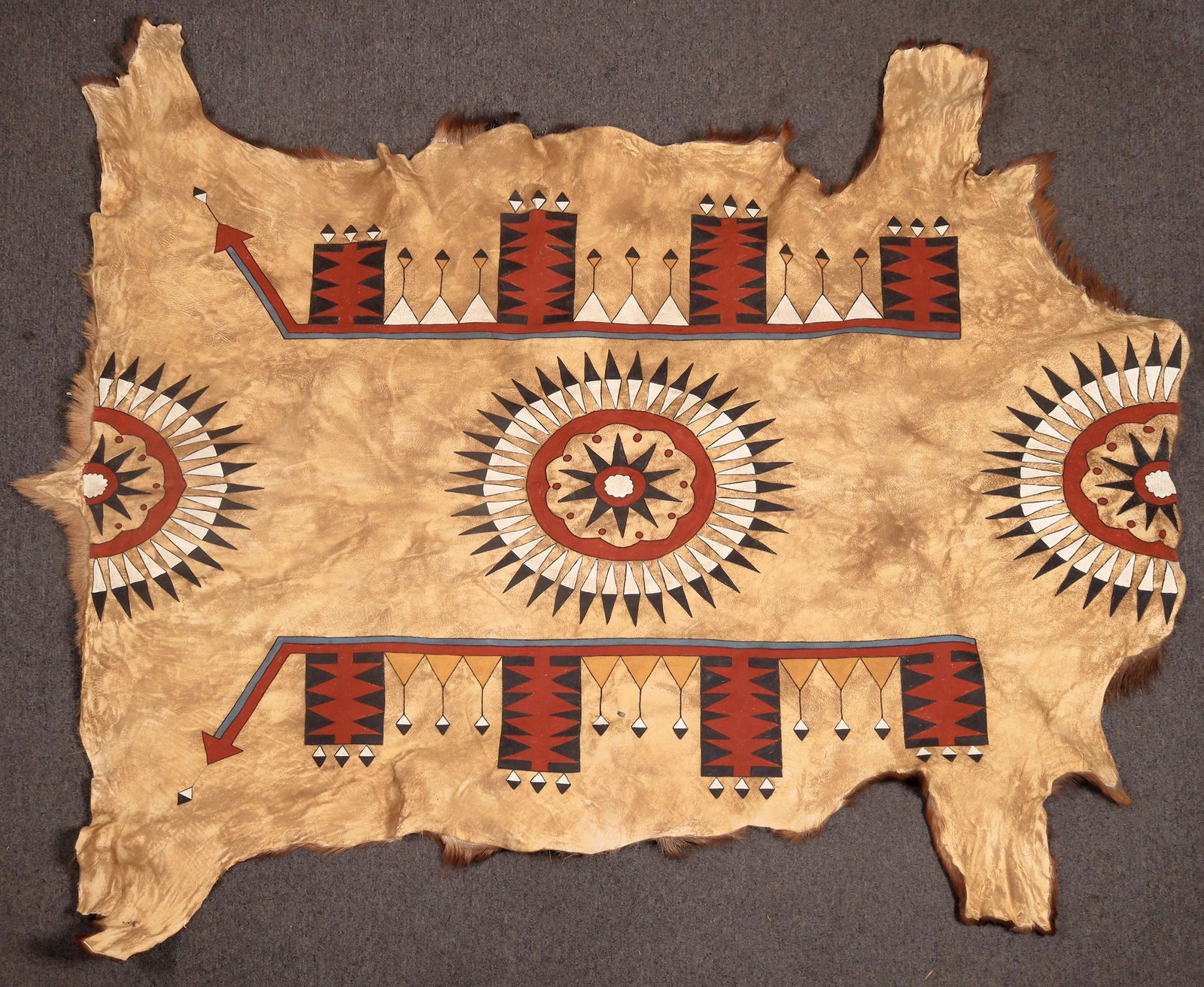 Gathering of Nations, Painted Elk Robe by Gloria D [167368] (1 of 3)