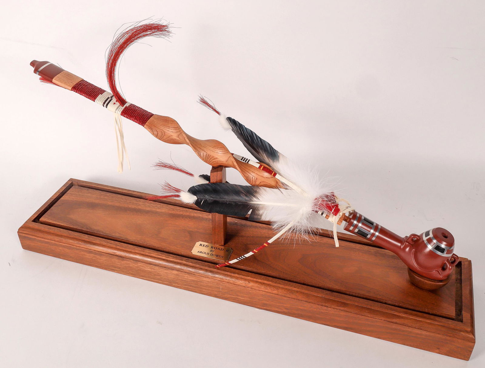 Eagle Claw Effigy Pipestone Pipe by Argus Dowdy [167412] (1 of 4)