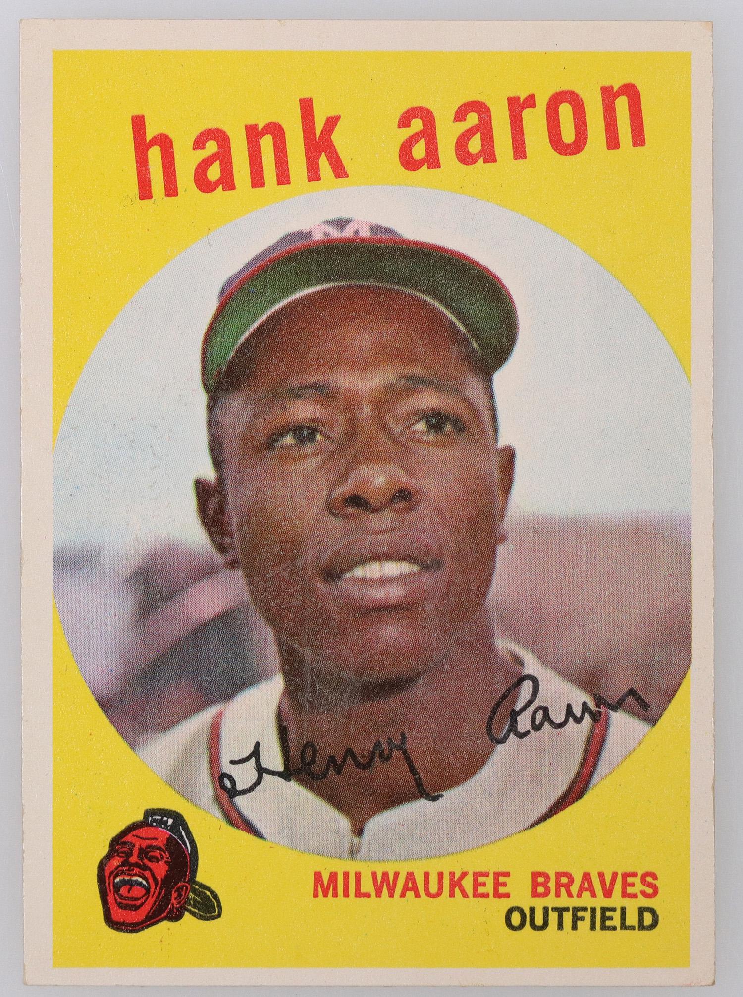 1959 Hank Aaron Card In Extremely Nice Condition [165365] Auction