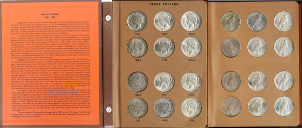 Peace Dollar Coin Collection Album [166760]