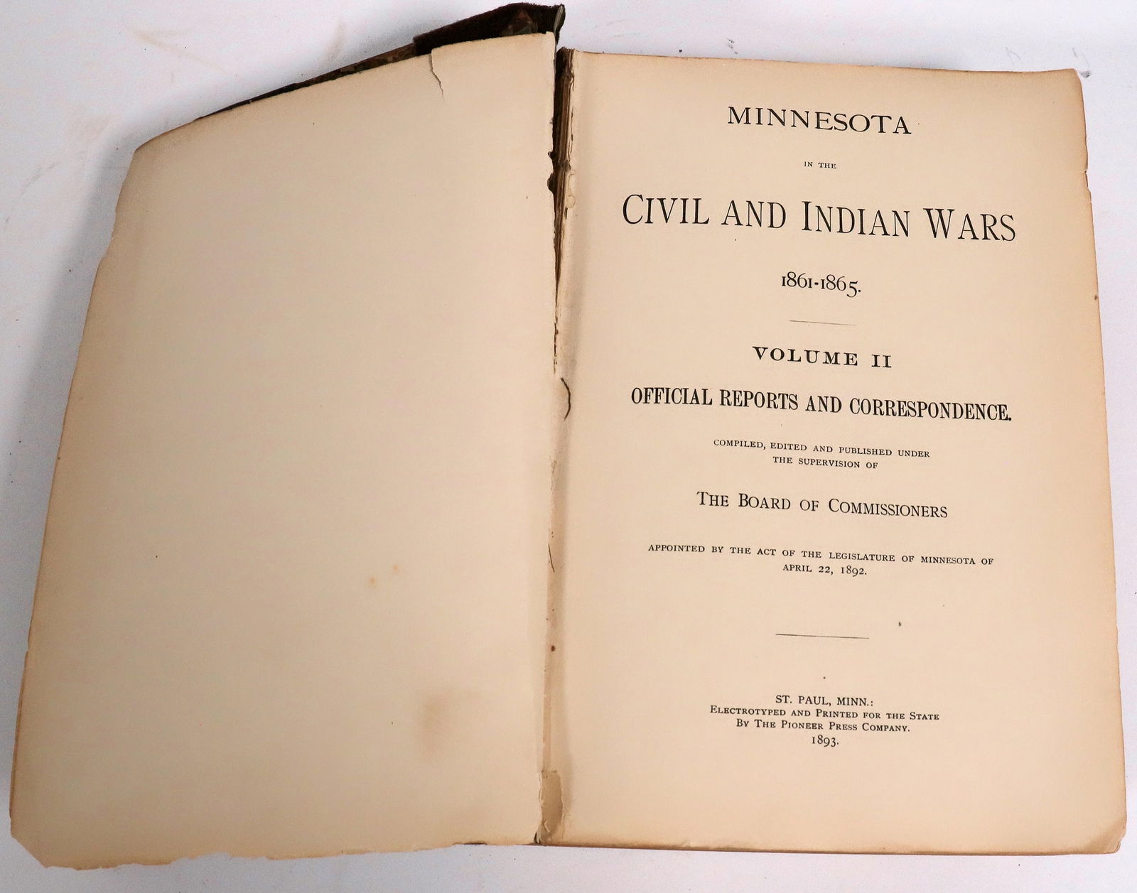 Civil & Indian Wars 1861-1865 Volume II  [170316] (1 of 2)