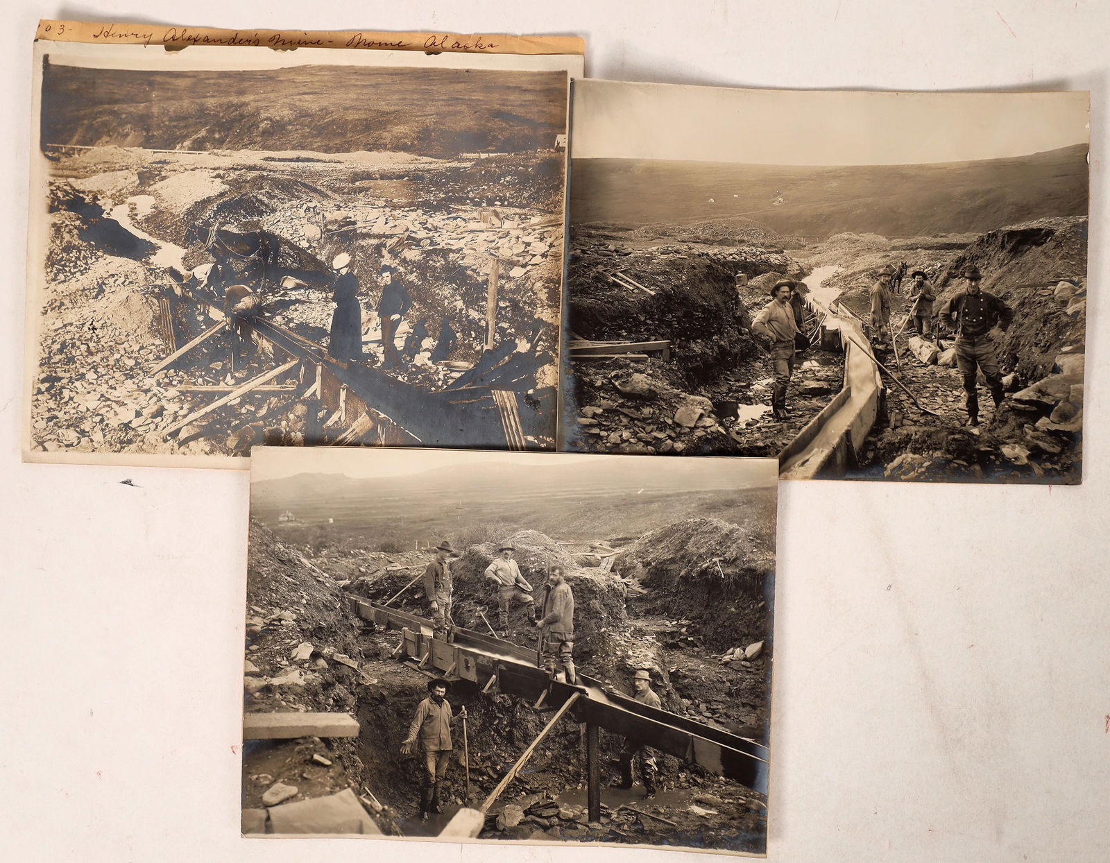 Alaska Goldminer Photos (3)  1890s  [171394] (1 of 1)