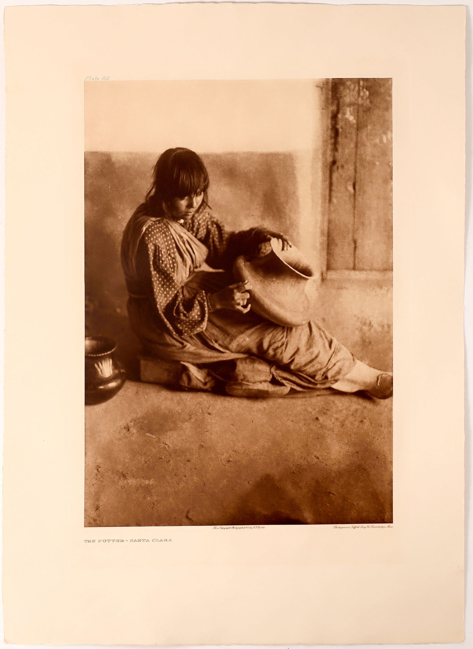 E J Curtis Photograph, The Potter, San Ildefonso    [167374] (1 of 2)