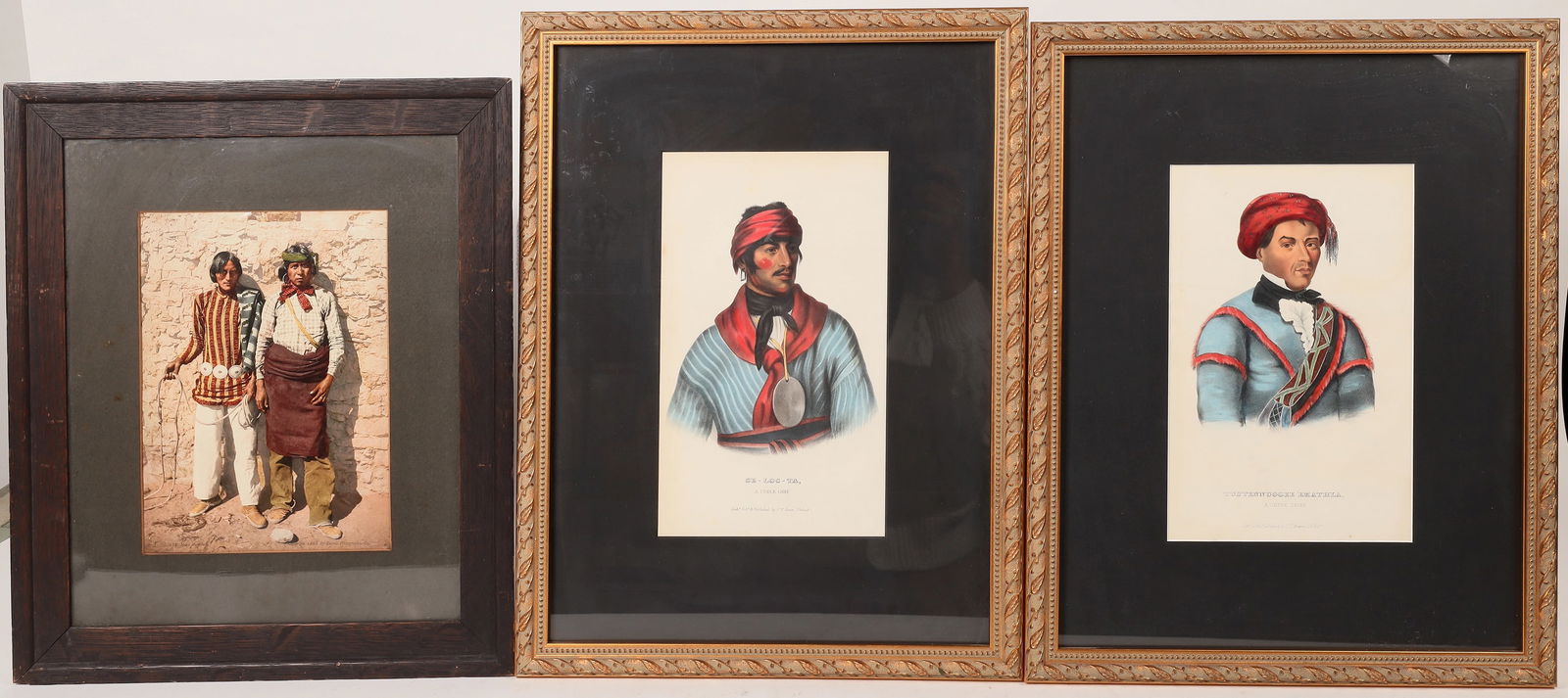 Native American Print Trio in Frames    [172584] (1 of 3)