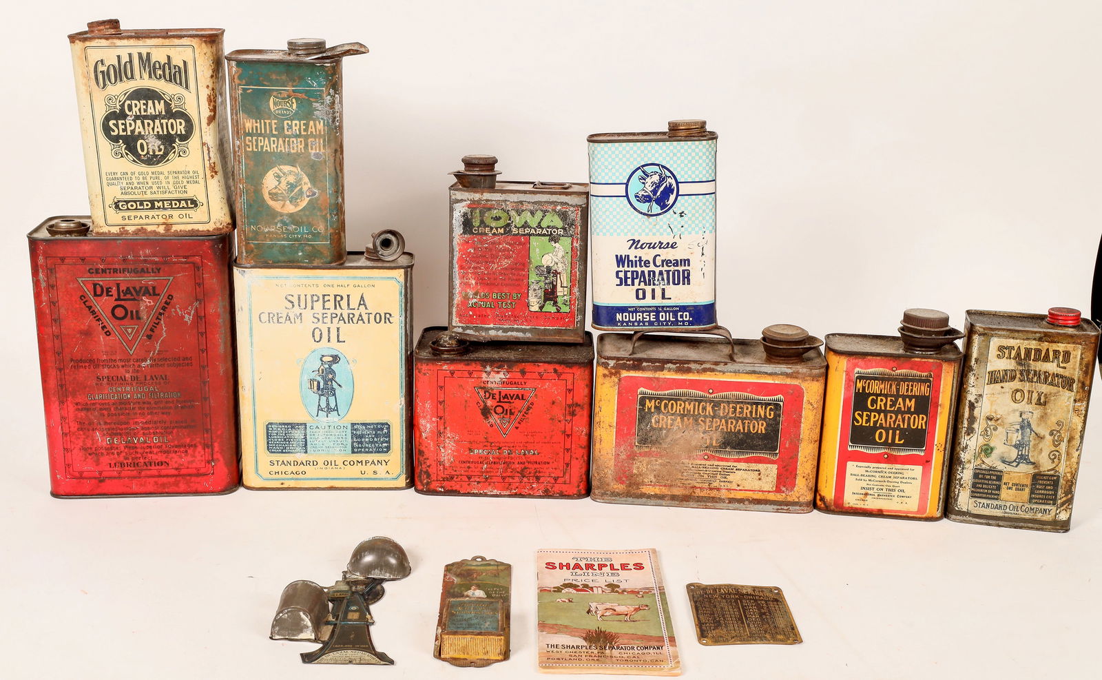 Cream Separator Ads & Oil Tin Containers (14)  1890s  [172960] (1 of 2)