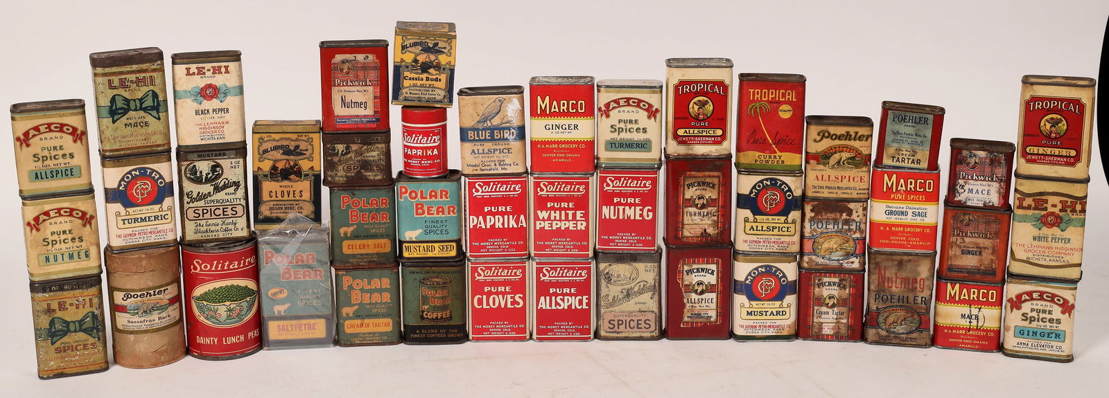 Large Spice Container Assortment (46)  1900s  [172704] (1 of 1)