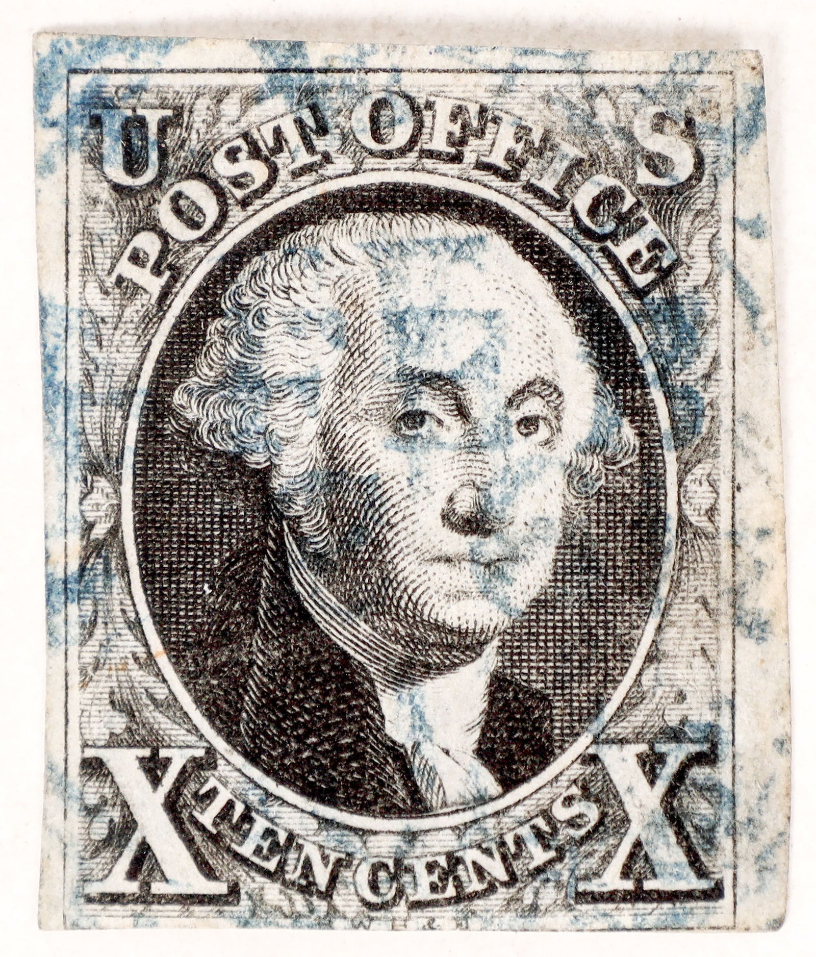 U. S. Stamp: 10c Black Scott #2    [171370] (1 of 1)