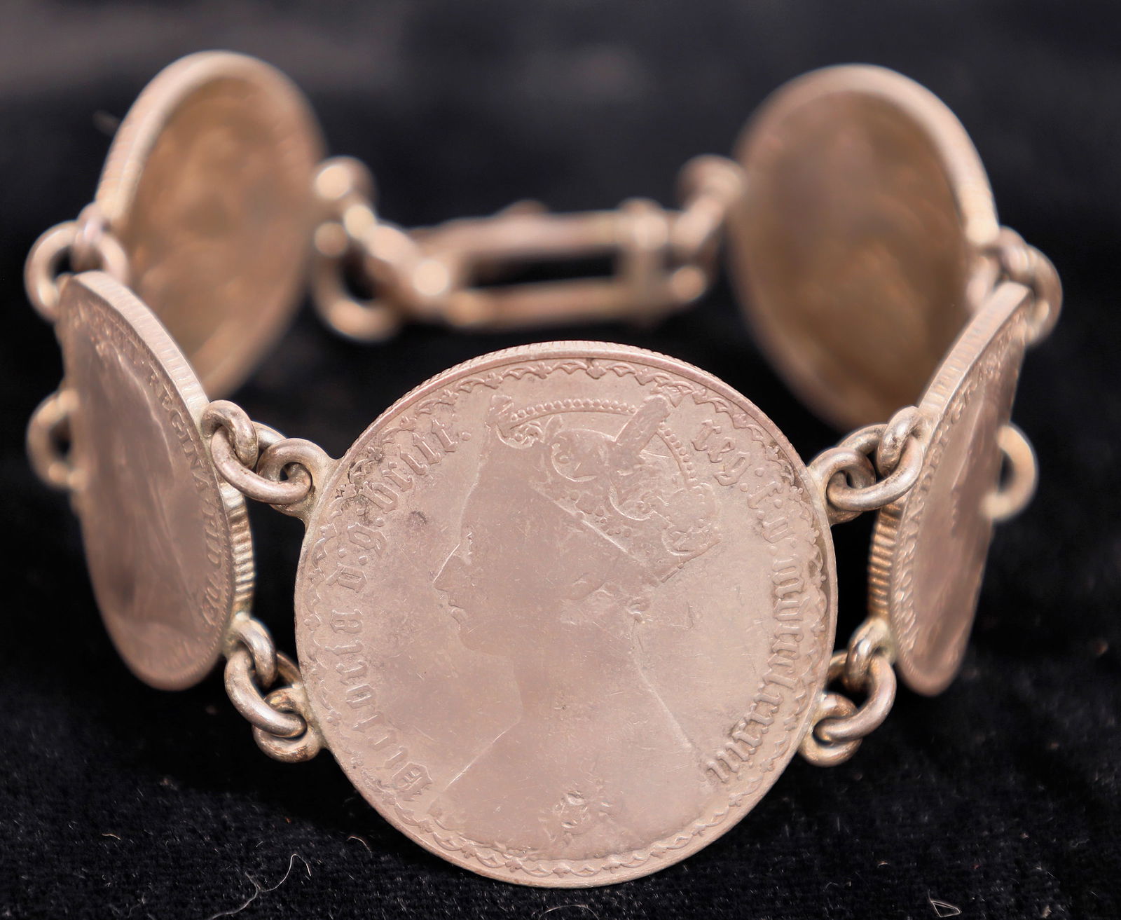 British Coin Bracelet   [174587] (1 of 4)