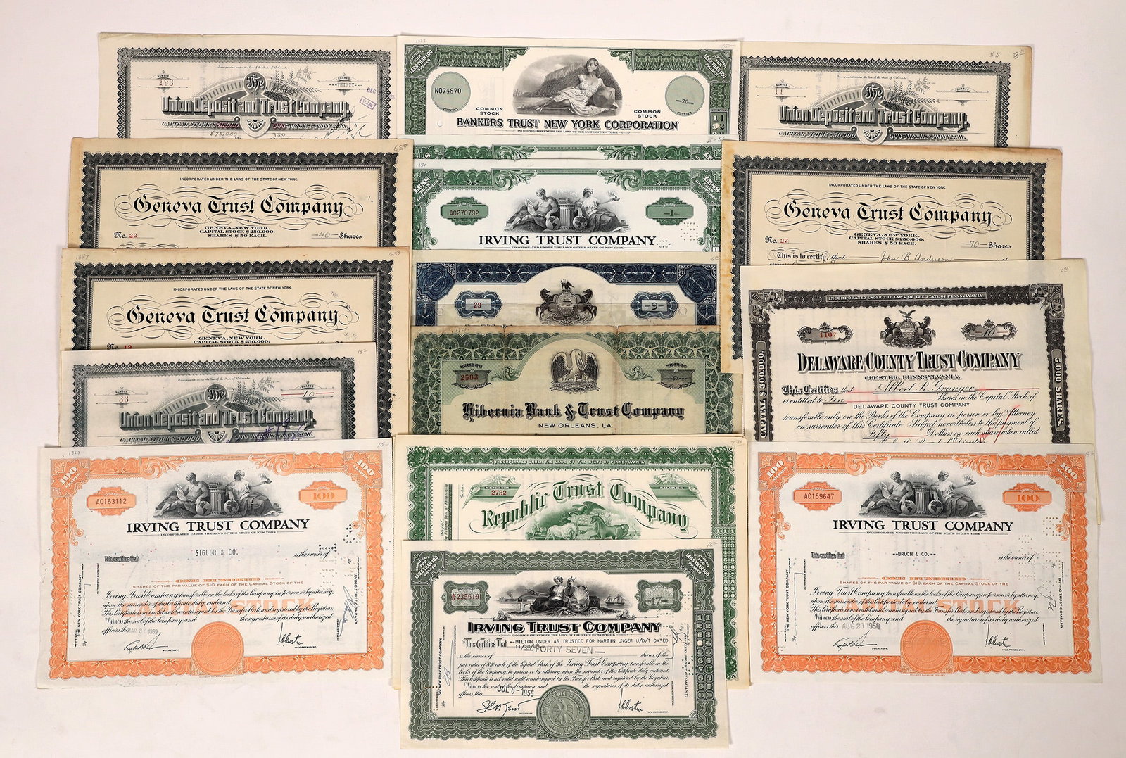 Trust Companies Stock Collection, 19, c. 1880's-1970   [174680] (1 of 1)