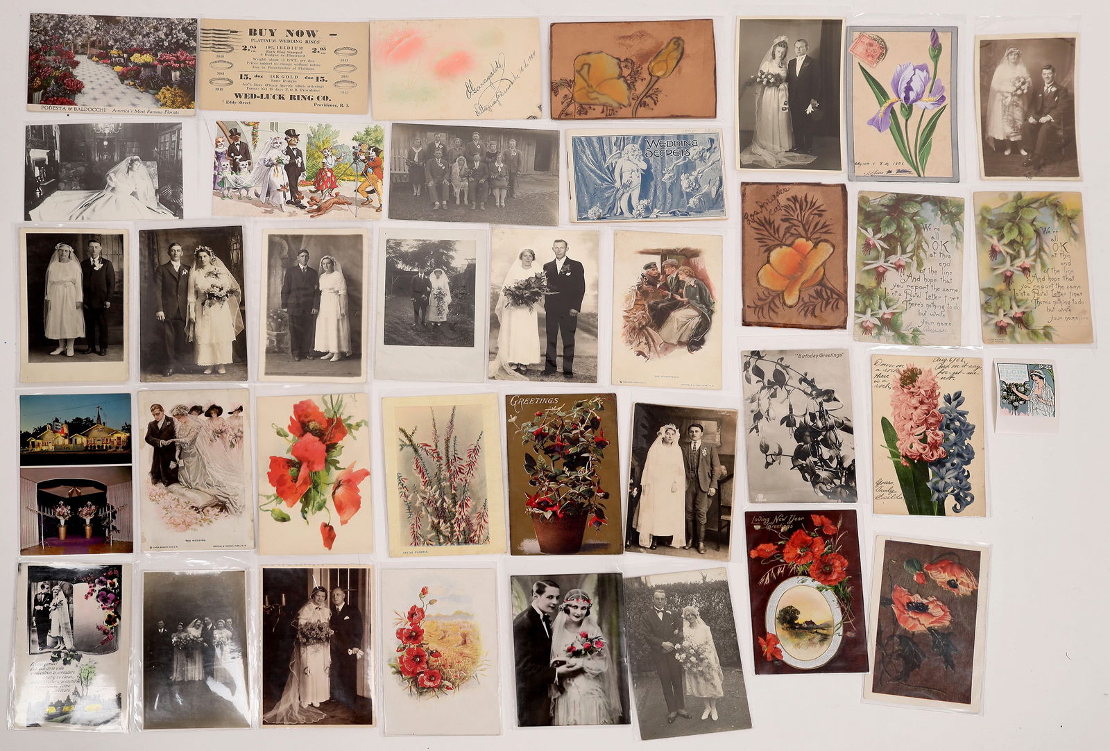 Weddings/Flowers Post cards/Pictures (37) 1906-33  [148344] (1 of 1)