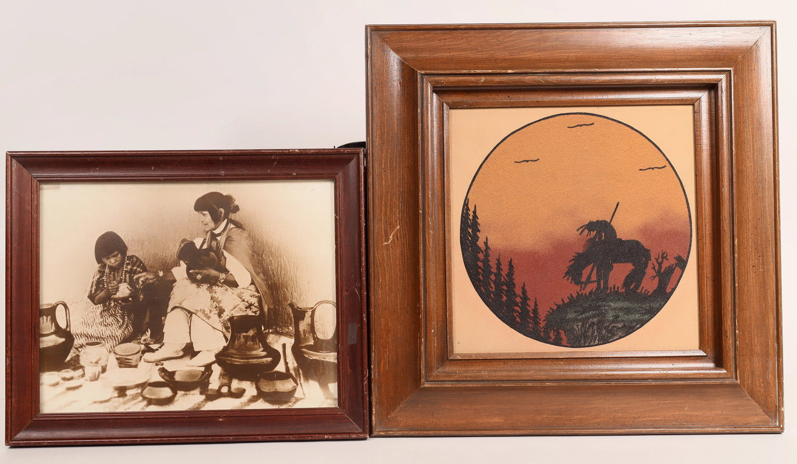 Native American Sand Painting & Photo in Frames [178280] (1 of 1)