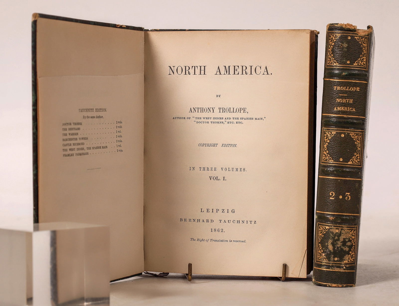 North America by Anthony Trollope, 1862 [179357] (1 of 3)