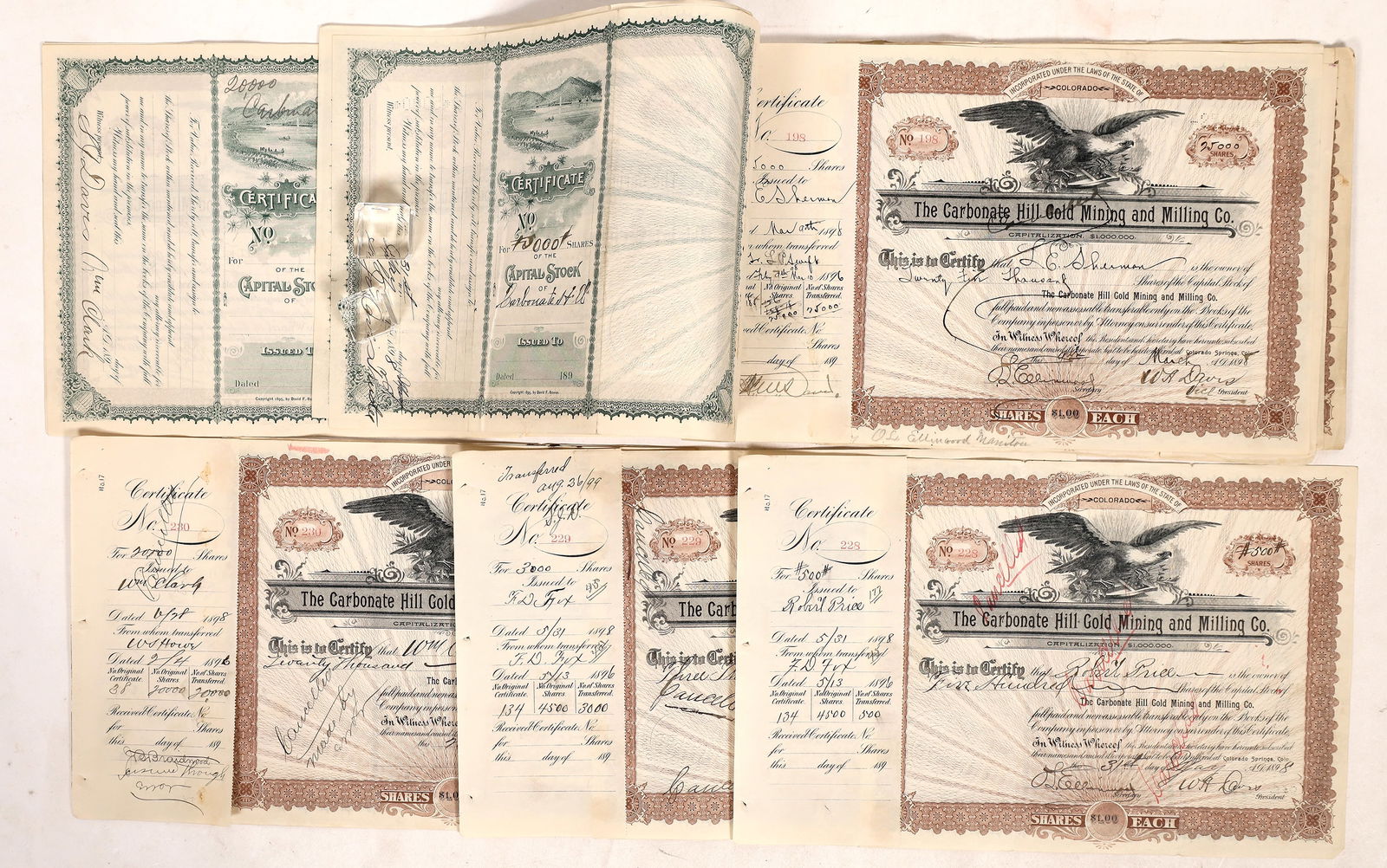 Carbonate Hill Gold Mining Stocks, 40 [178286] (1 of 1)