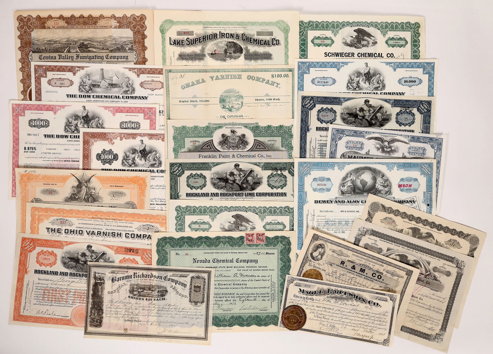 Chemical Co's - Stock & Bond Collection (24) [177223] (1 of 1)