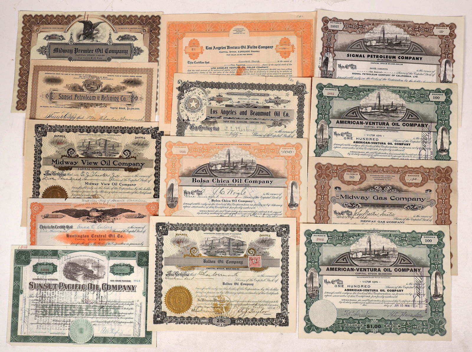 Oil - Los Angeles Basin 2 Fields Stock Group (13) [177282] (1 of 1)