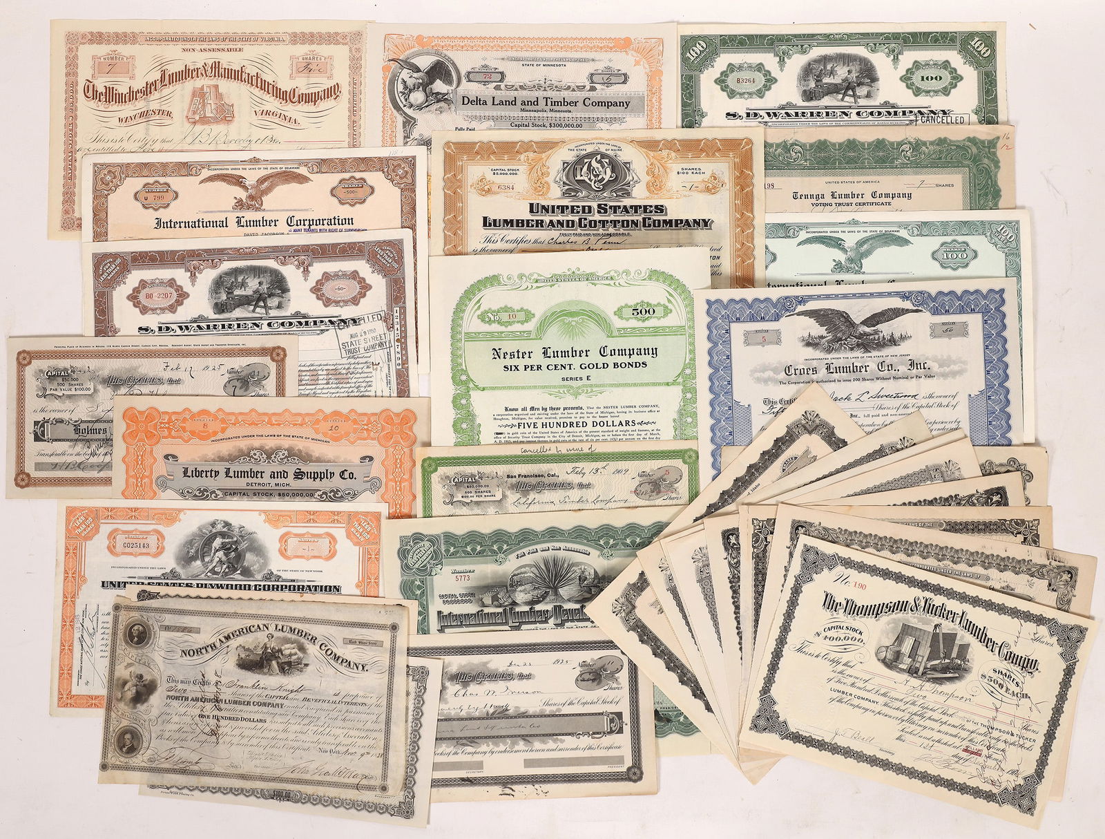 Lumber Stocks, Major Collection, 30 Different [177487] (1 of 1)