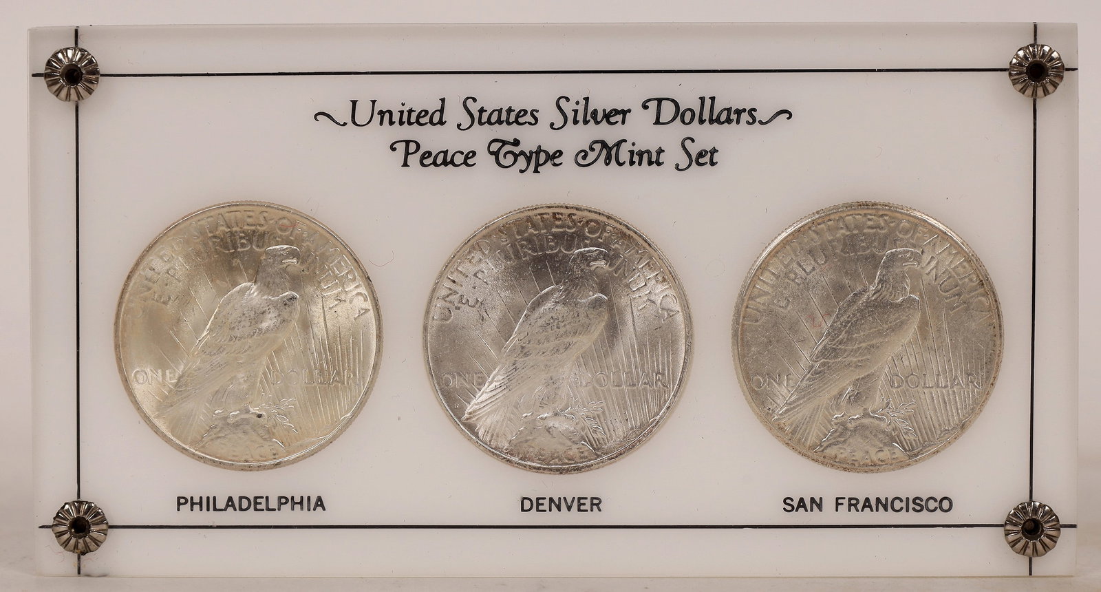 U. S. Peace Dollar Type Mint Set [179107] (1 of 1)