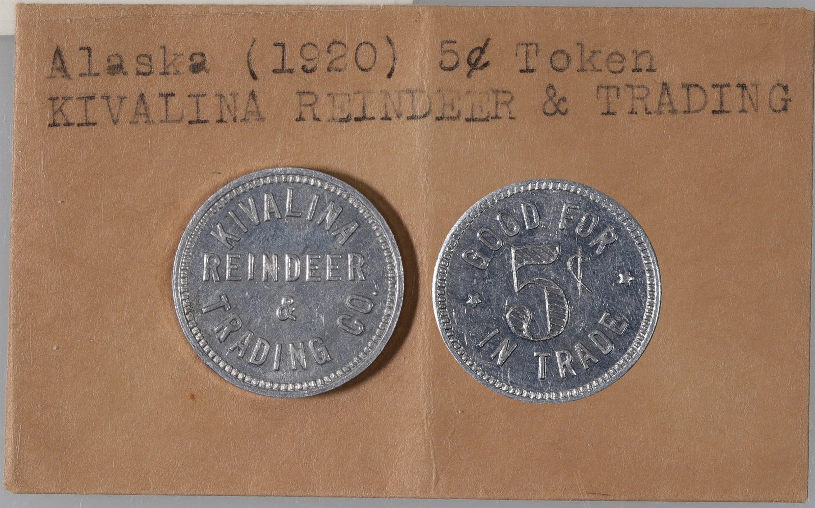 Kivalina Reindeer & Trading Co. Token [178475] (1 of 1)