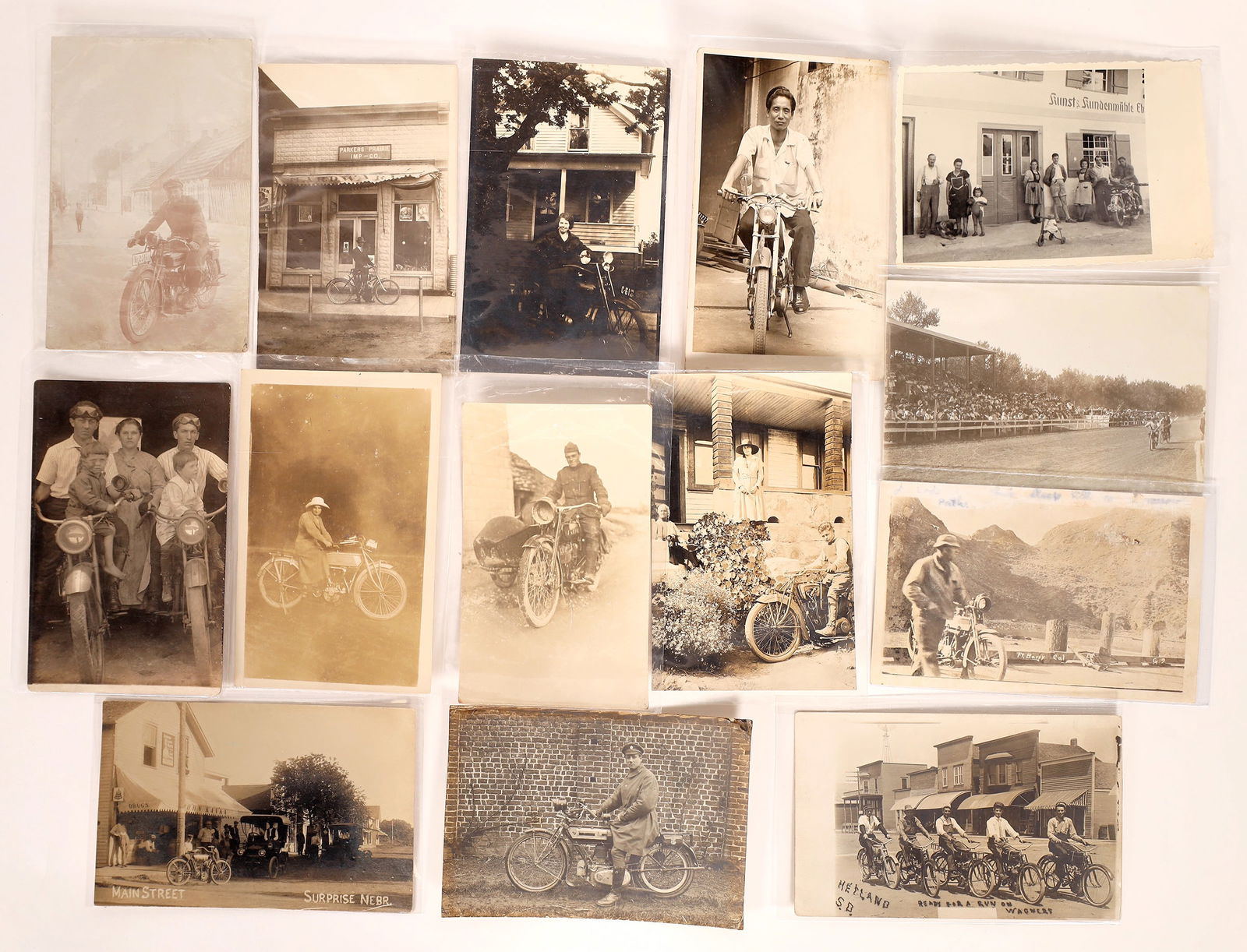 Motorcycle Postcards  c.19-teens (13) [178160] (1 of 3)
