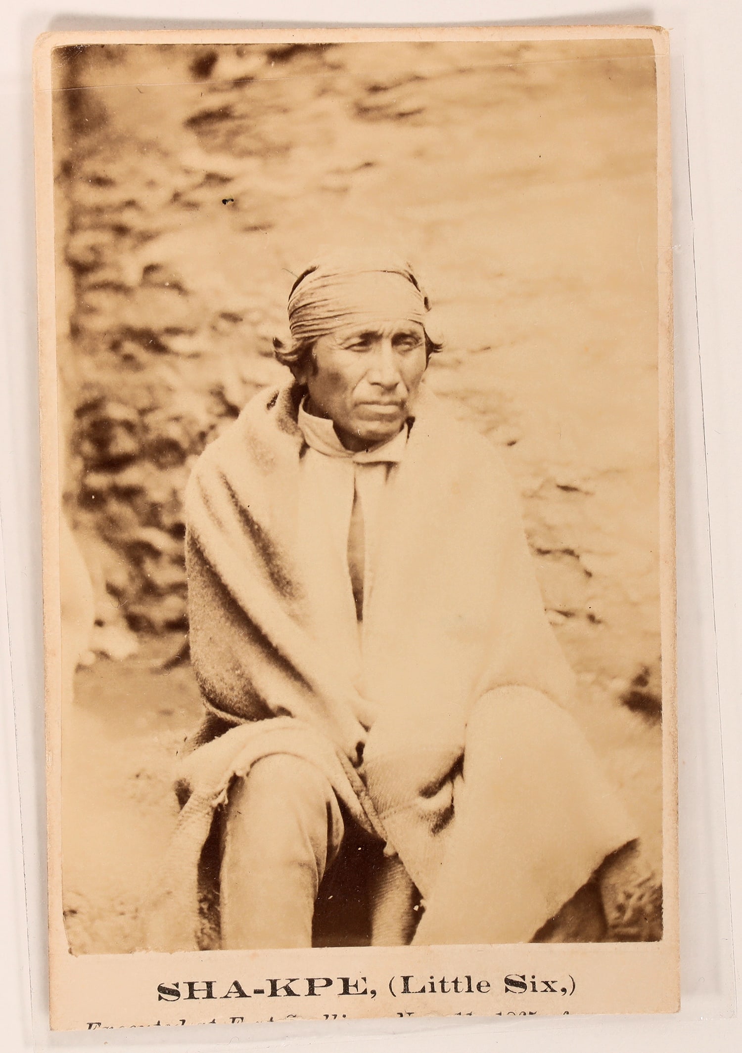 Sioux Chief Sha-Kpe Carte de Viste   [182810] (1 of 1)