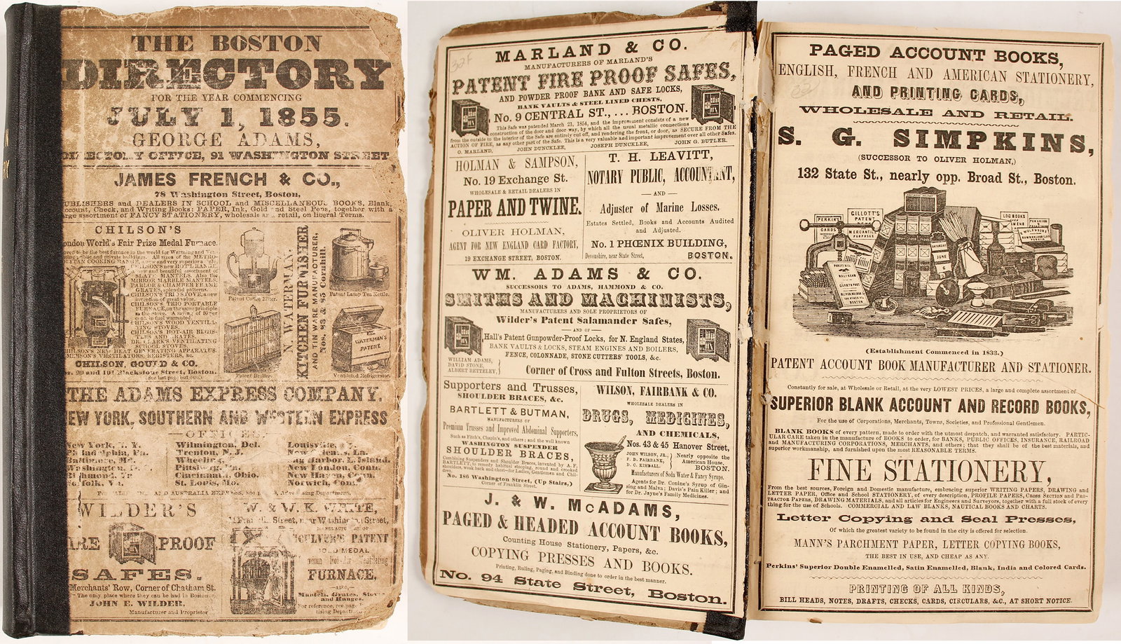 Boston Directory 1855 [82820] (1 of 1)