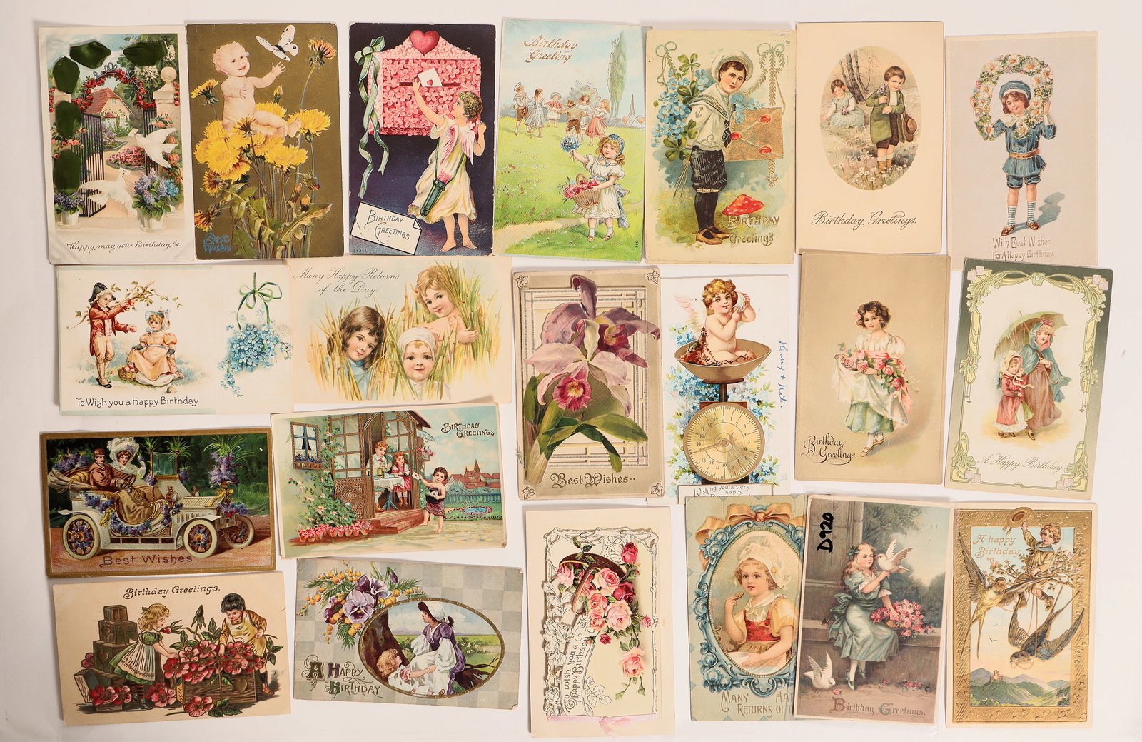 Birthday & Holiday Postcards c1908-16 (20) [184615] (1 of 6)