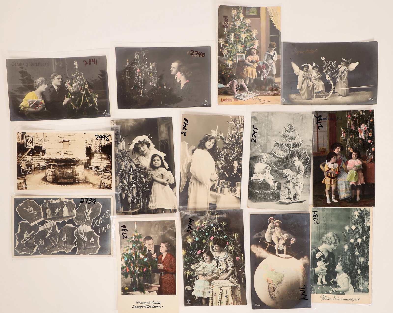 Christmas & Holiday RPC's, 14, c. 1910-27 [184618] (1 of 2)