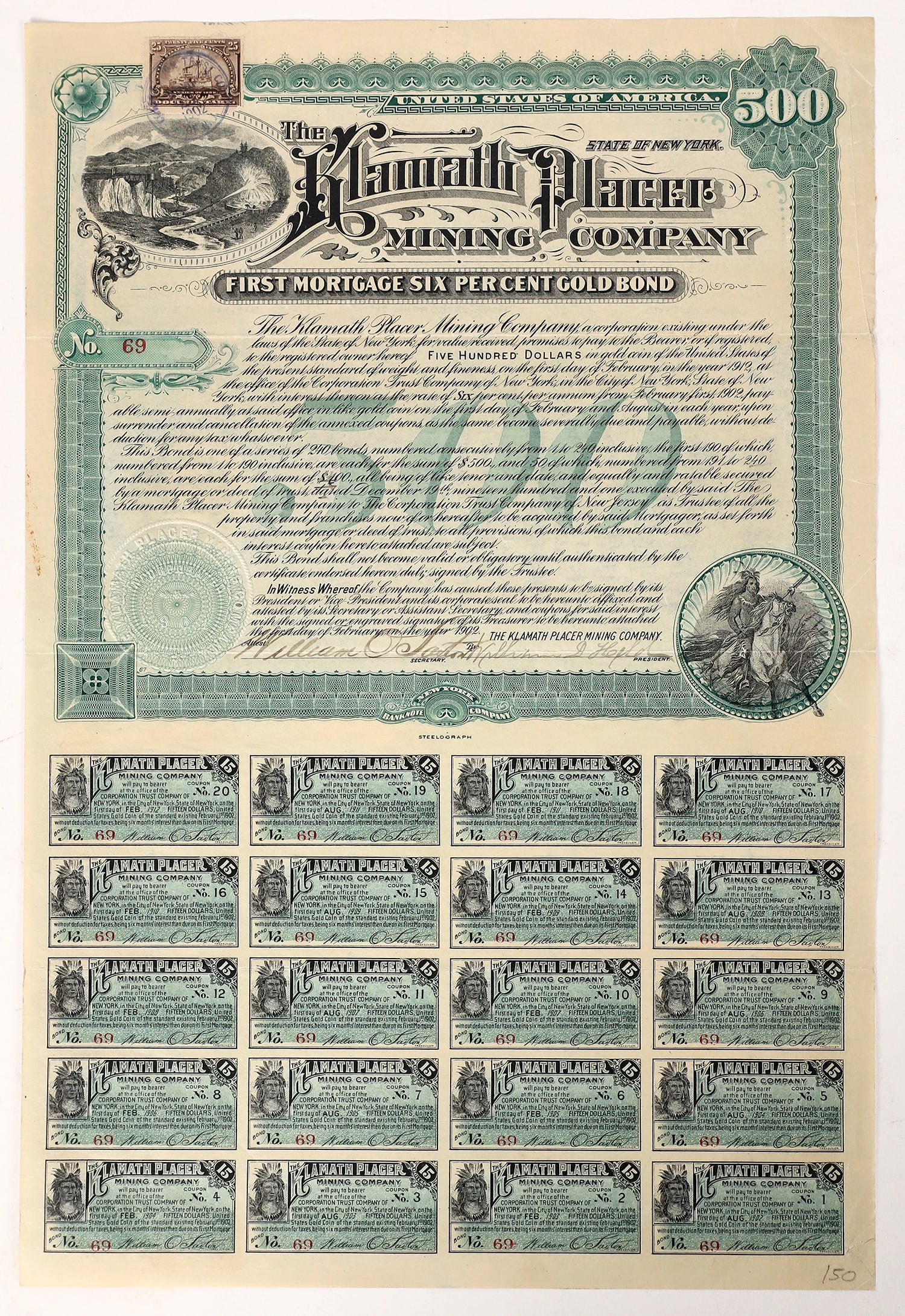 Klamath Placer Mining Company Stock [172571] (1 of 1)