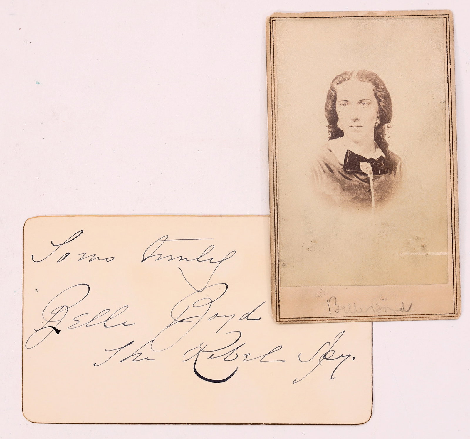 Civil War CDV/Autograph Confederate Spy Belle Boyd [186134] (1 of 4)