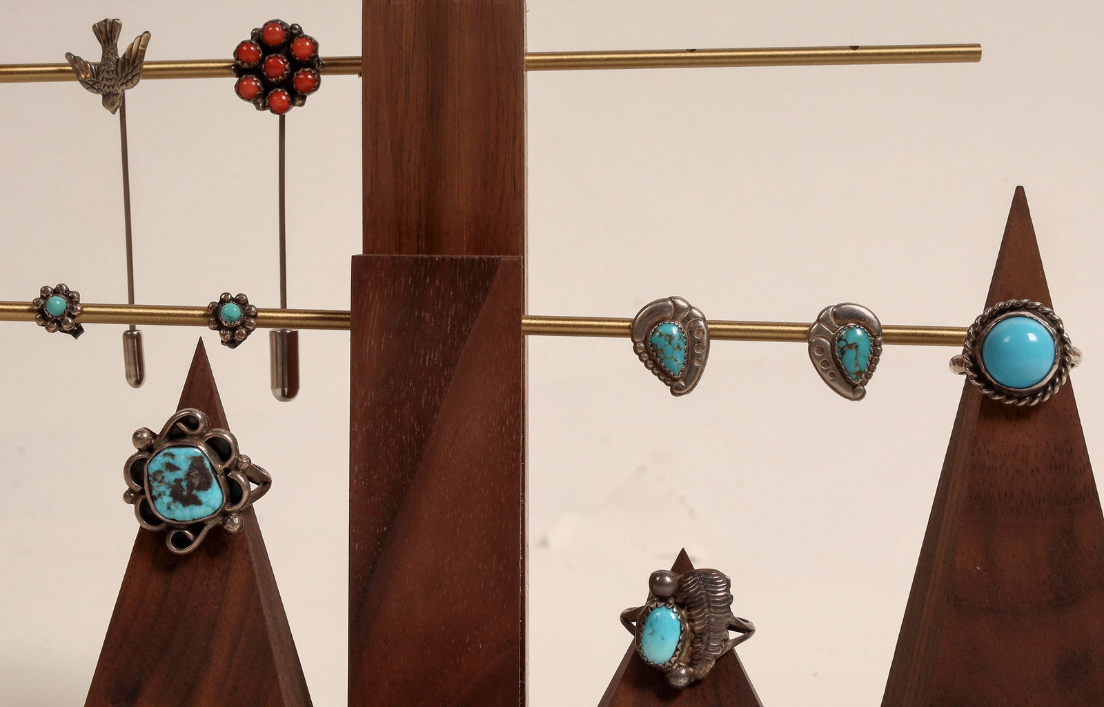 Navajo Ladies Rings Pin & Earrings [186432] (1 of 12)