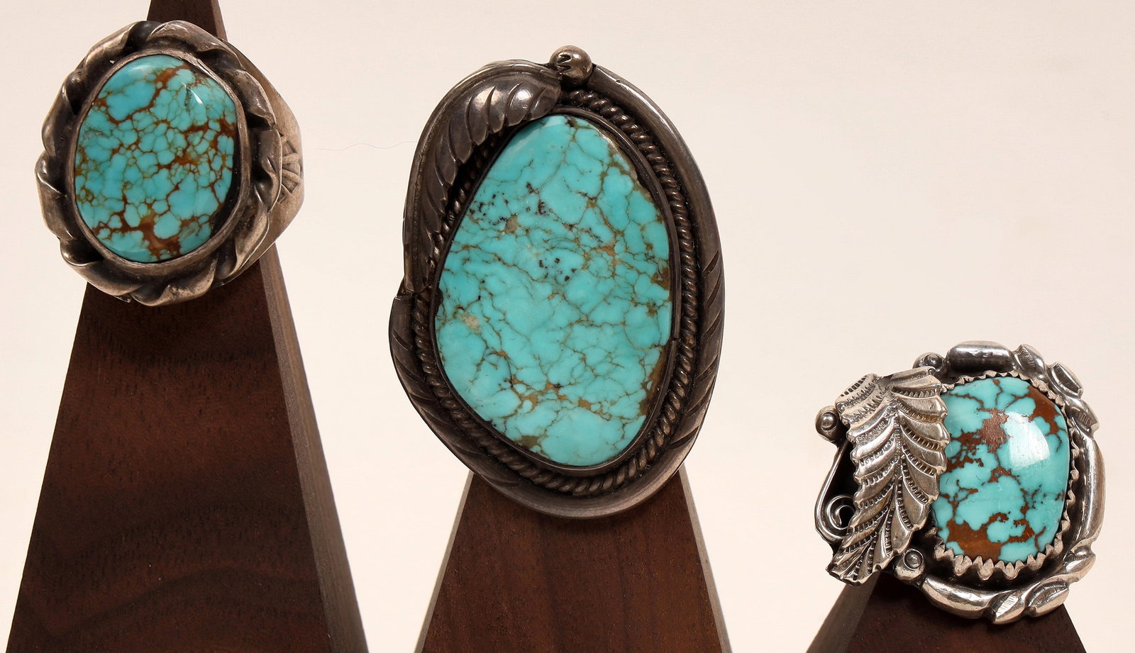 Navajo Turquoise Men's Rings (3) [186104] (1 of 6)