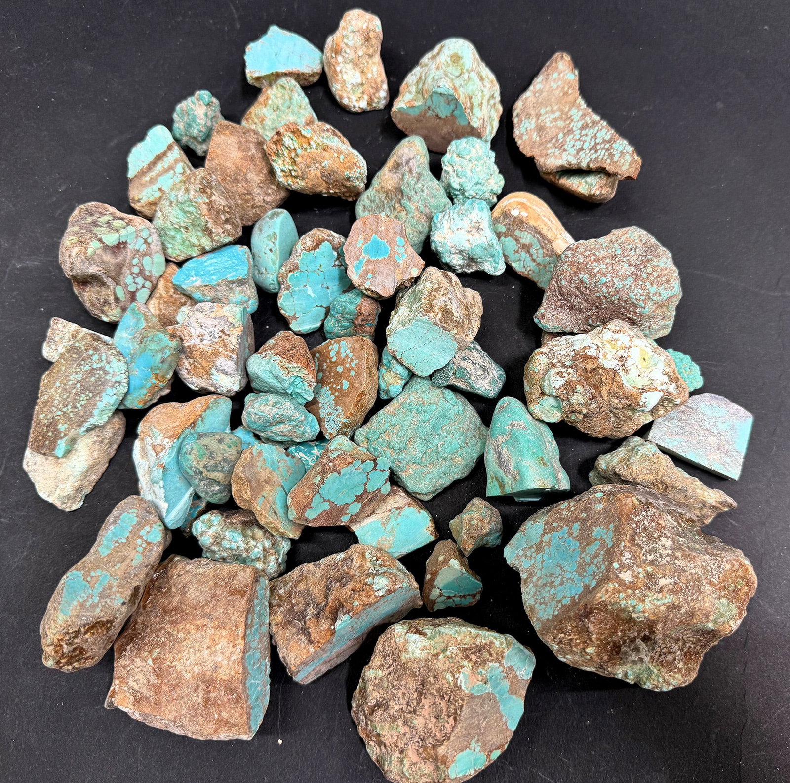 Turquoise - No. 8 Mine Nevada, Rough Treated [186604] (1 of 2)