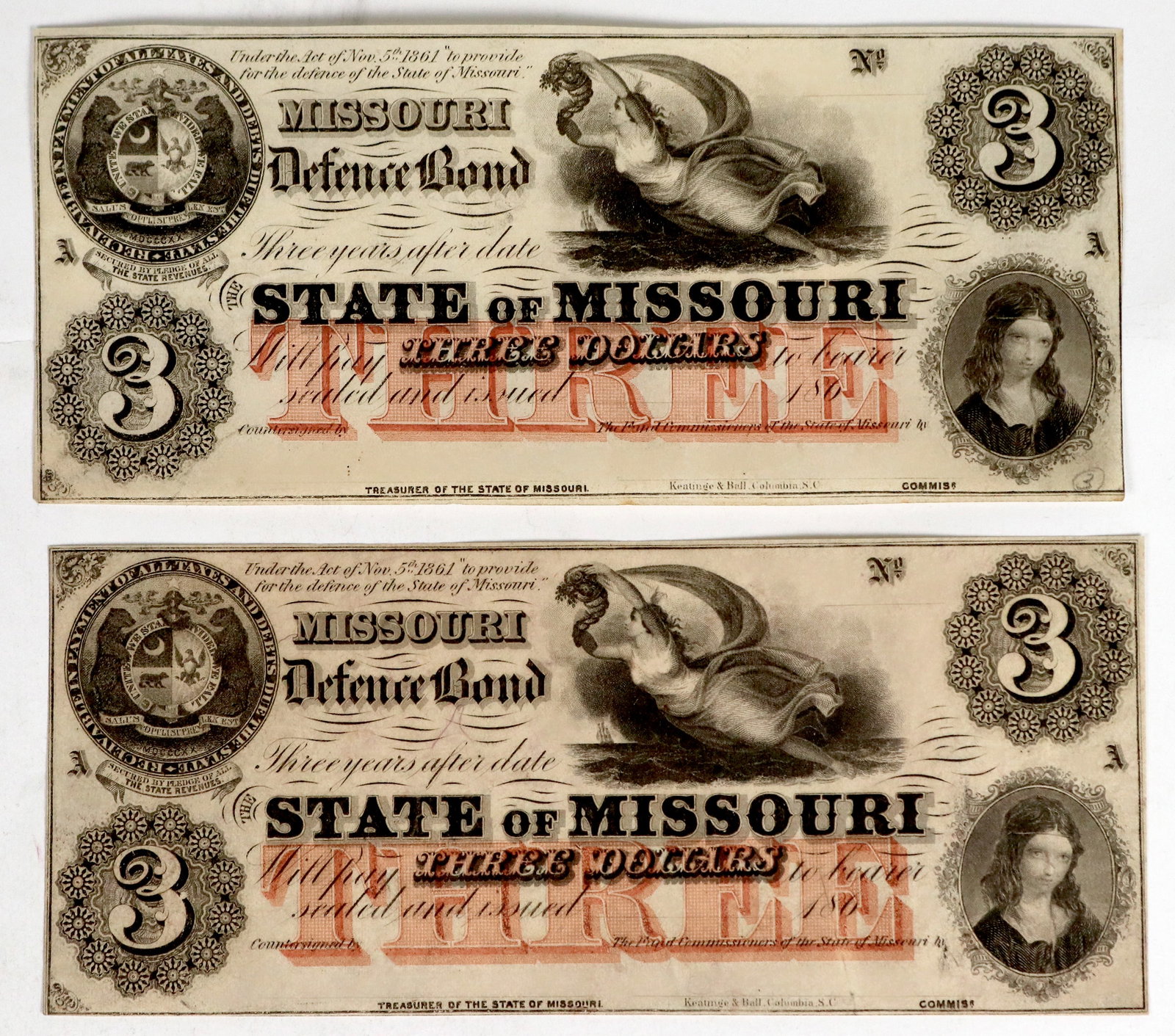 Missouri- Defense Bonds (2), 186- [185107] (1 of 2)