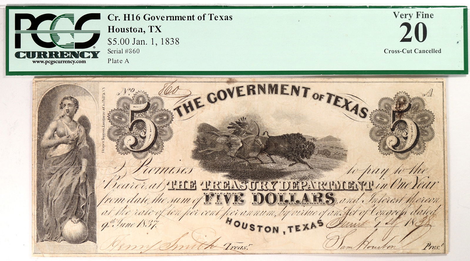 Government of Texas, Criswell H16, $5 [184707] (1 of 1)